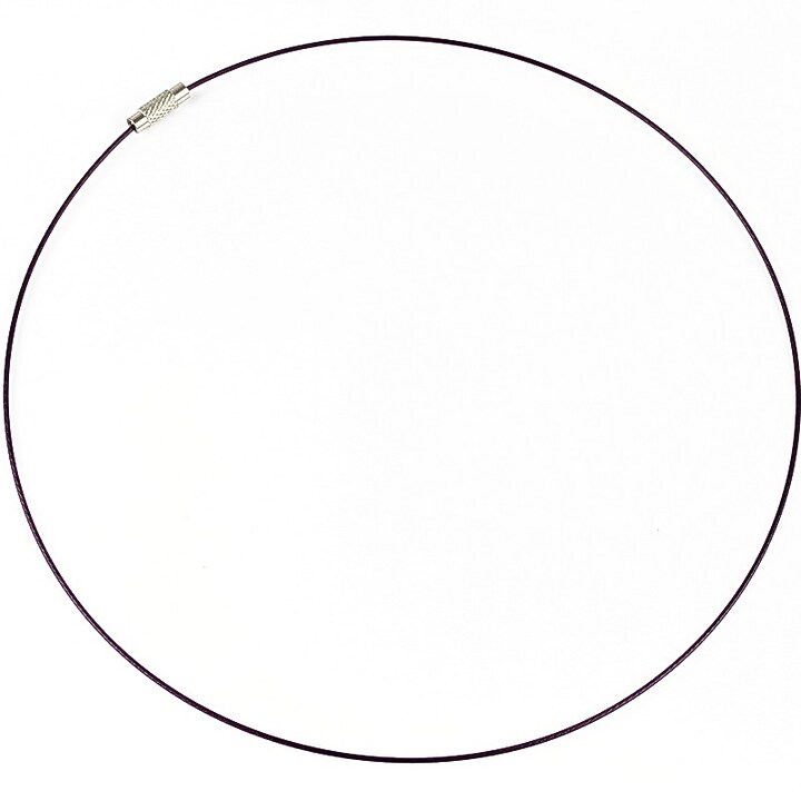 Baza siliconata colier, diametru 14,5cm - mov inchis