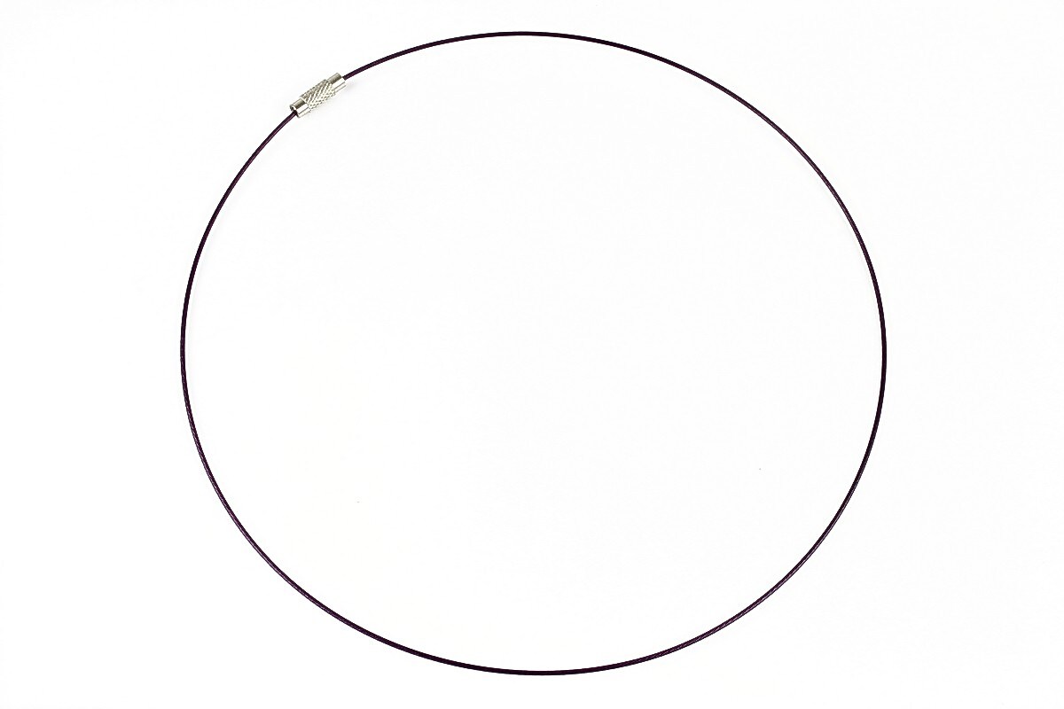 Baza siliconata colier, diametru 14,5cm - mov inchis