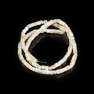 Margele sidef natural Freshwater Shell rondele 1-3x3-4mm (sirag)