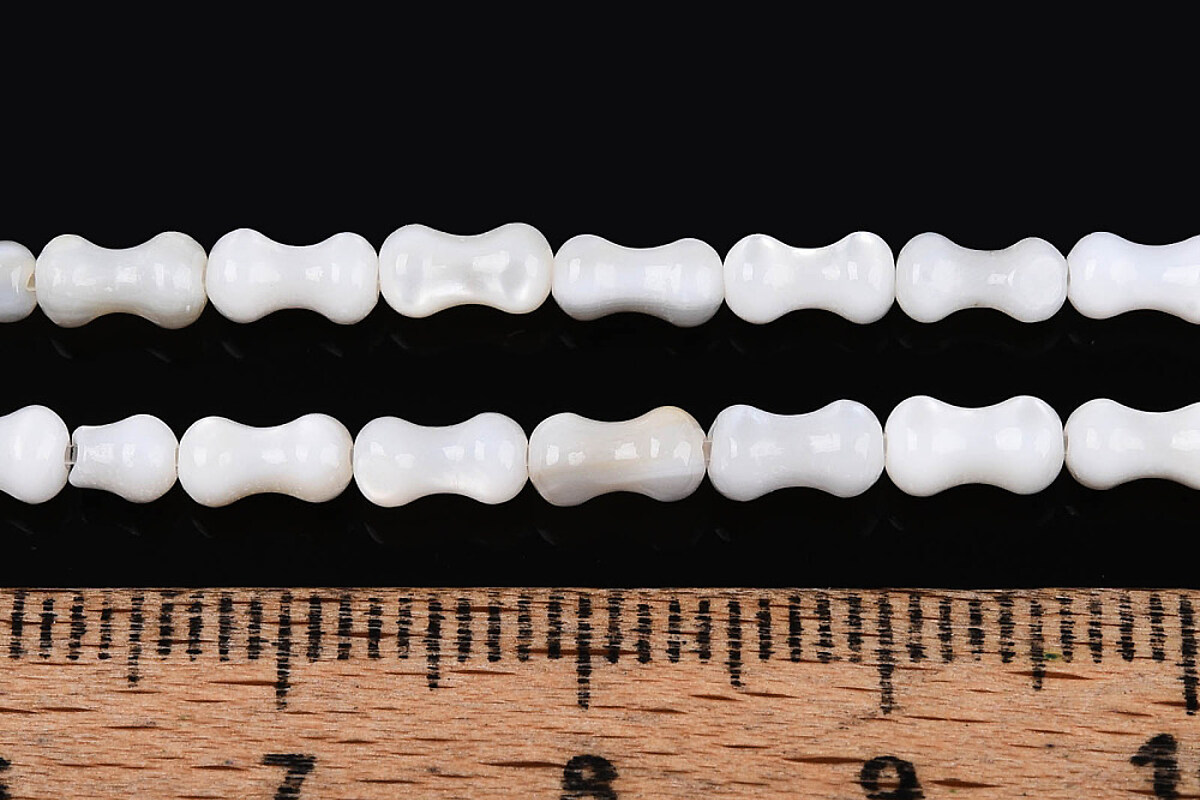 Margele sidef natural Freshwater Shell forma bambus 5,5-6x2,5-3,5mm (sirag)