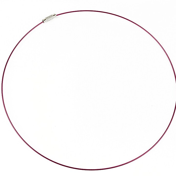 Baza siliconata colier, diametru 14,5cm - magenta