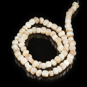 Margele sidef natural Freshwater Shell nuggets 5-7x4-6mm (sirag)