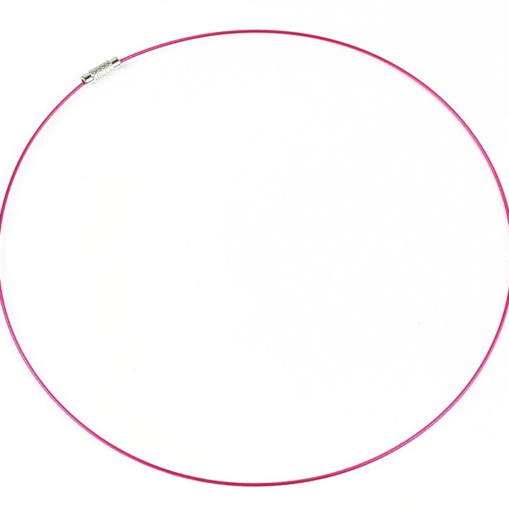 Baza siliconata colier, diametru 14,5cm - fucsia