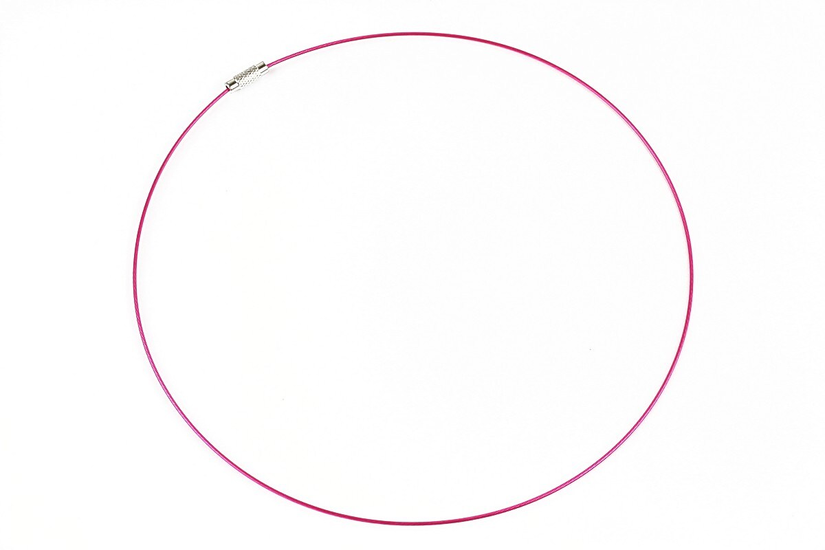 Baza siliconata colier, diametru 14,5cm - fucsia