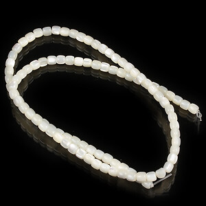 Margele sidef natural Trochus Shell coloana 3,5-5x3,5-4mm (sirag)