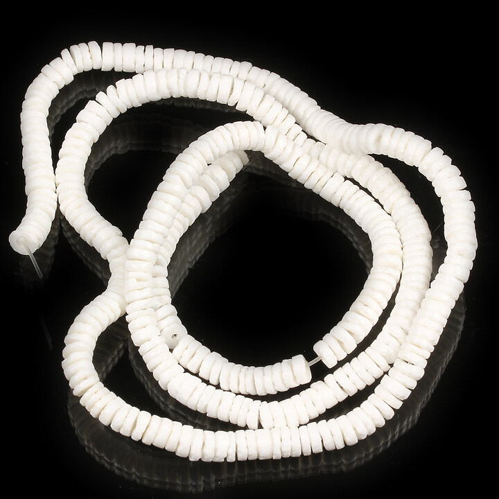 Margele sidef natural Sea Shell coloana 5,5-6,5x1,5-3mm (sirag)