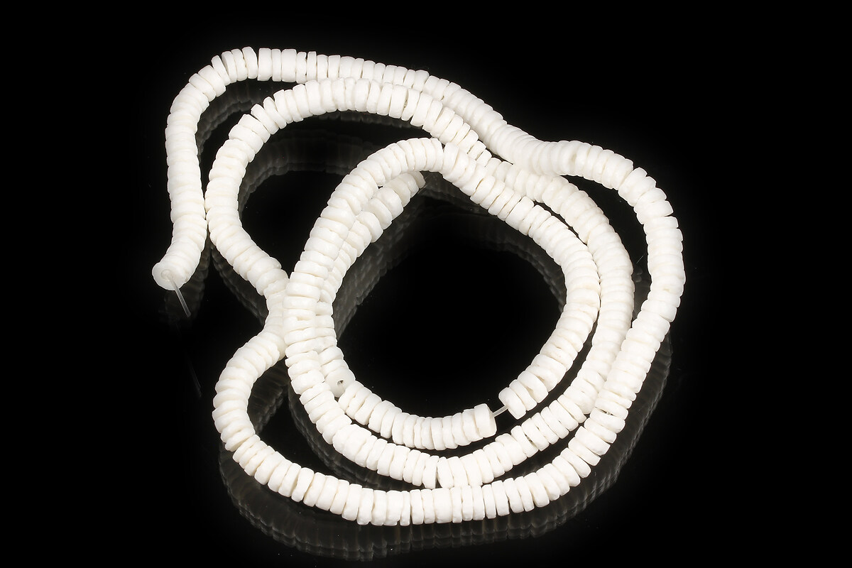 Mărgele sidef natural Sea Shell coloana 5,5-6,5x1,5-3 mm (sirag)