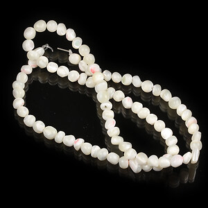 Margele sidef natural Trochus Shell nuggets 3-4,5x2-5mm (sirag)