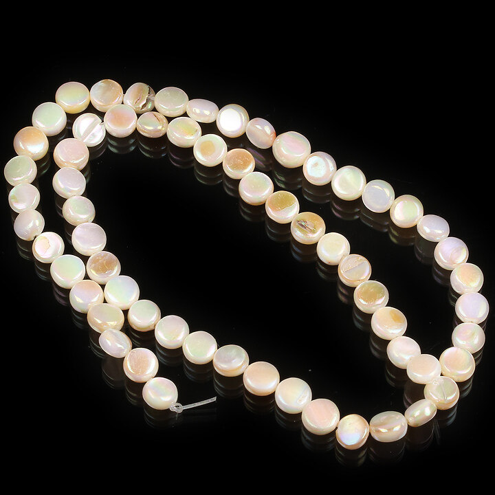 Margele sidef Freshwater Shell placat AB banuti 6mm (sirag)