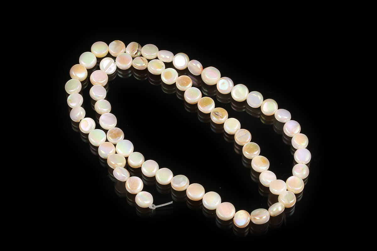 Margele sidef Freshwater Shell placat AB banuti 6mm (sirag)