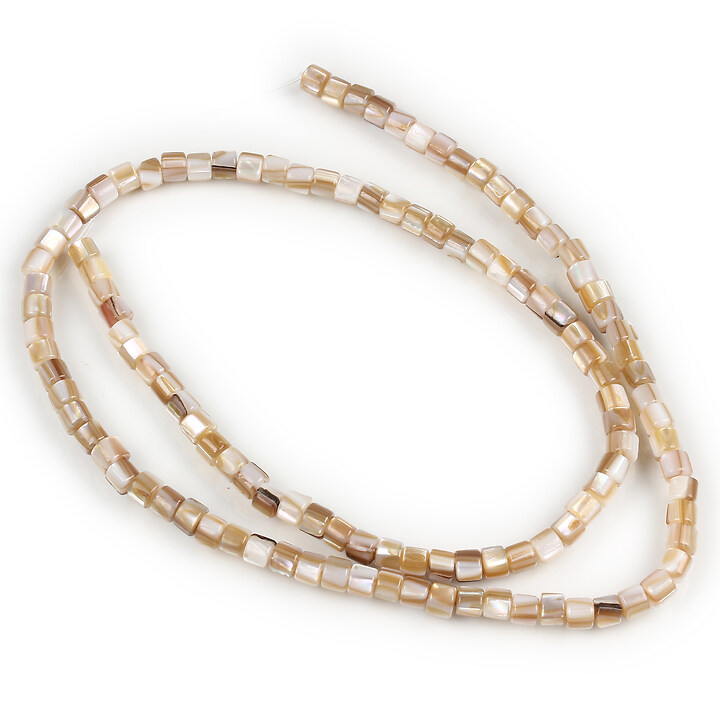 Margele sidef Freshwater Shell rondele 3x4mm (sirag)