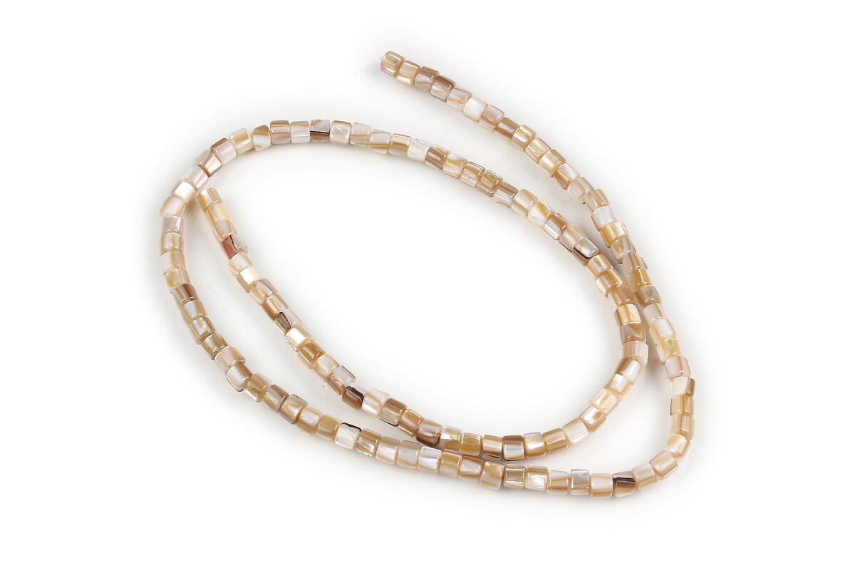 Margele sidef Freshwater Shell rondele 3x4mm (sirag)