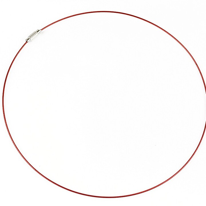 Baza siliconata colier, diametru 14,5cm - rosu