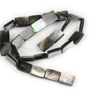 Margele sidef Black Lip Shell pernute 14x10mm (sirag)