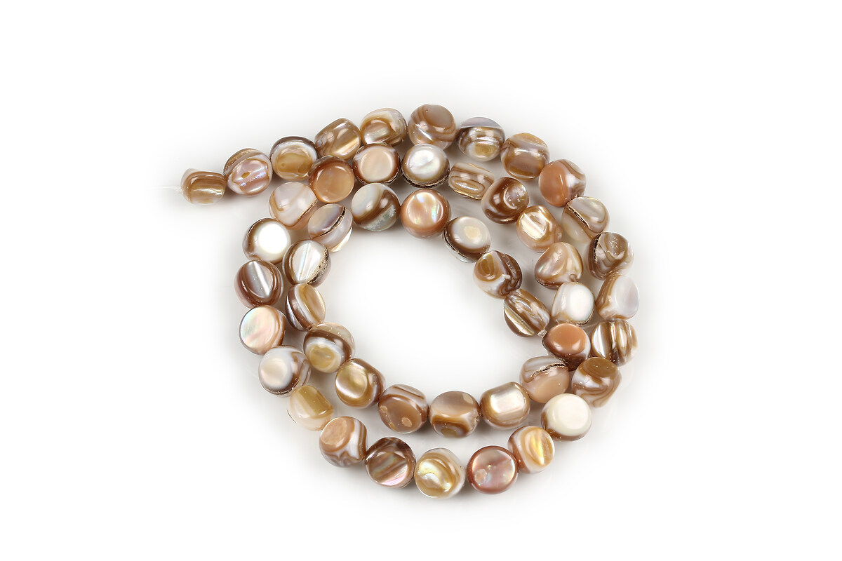 Margele sidef Freshwater Shell nuggets 6,5-8x4-8mm (sirag)