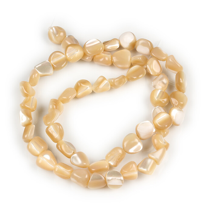 Margele sidef Trochus Shell nuggets 5-11x5-8mm (sirag)