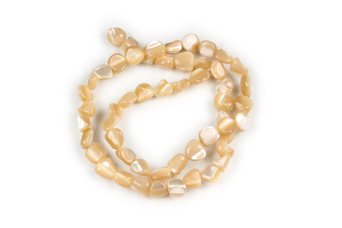 Margele sidef Trochus Shell nuggets 5-11x5-8mm (sirag)