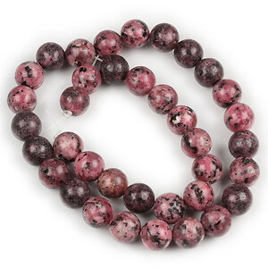 Margele Sesame Jasper visiniu sfere 10mm (sirag)