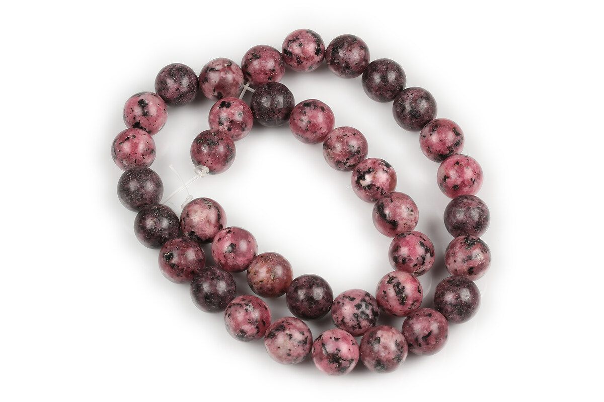 Margele Sesame Jasper visiniu sfere 10mm (sirag)