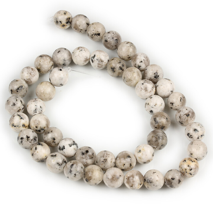 Margele Sesame Jasper gri sfere 8mm (sirag)