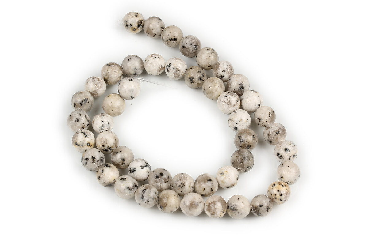 Margele Sesame Jasper gri sfere 8mm (sirag)