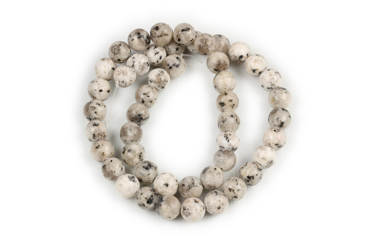 Margele Sesame Jasper gri sfere 8mm (sirag)