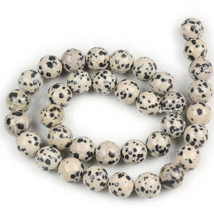 Margele jasp dalmatian sfere 10mm (sirag)