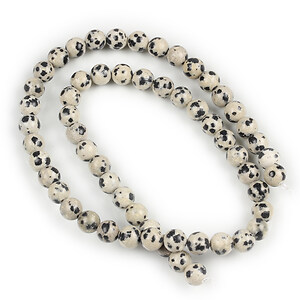 Margele jasp dalmatian sfere 6mm (sirag)