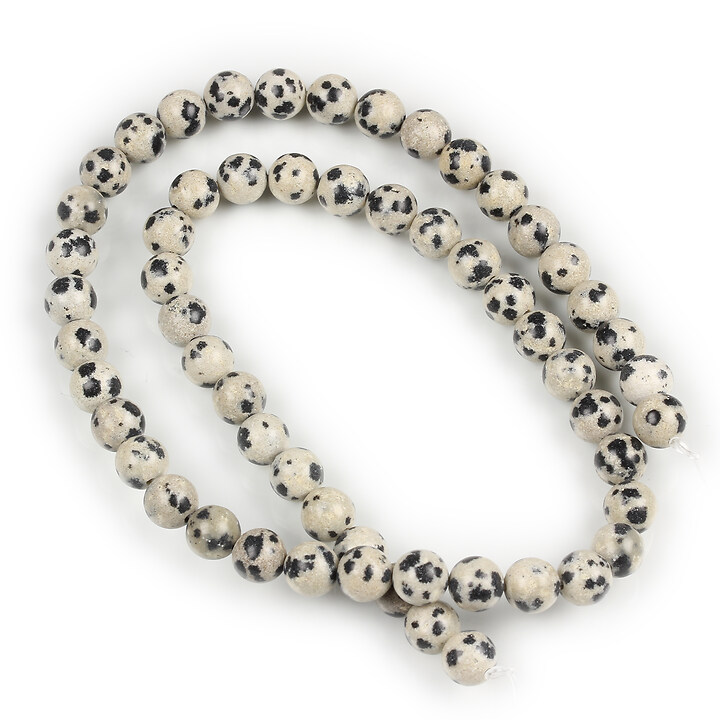 Margele jasp dalmatian sfere 6mm (sirag)
