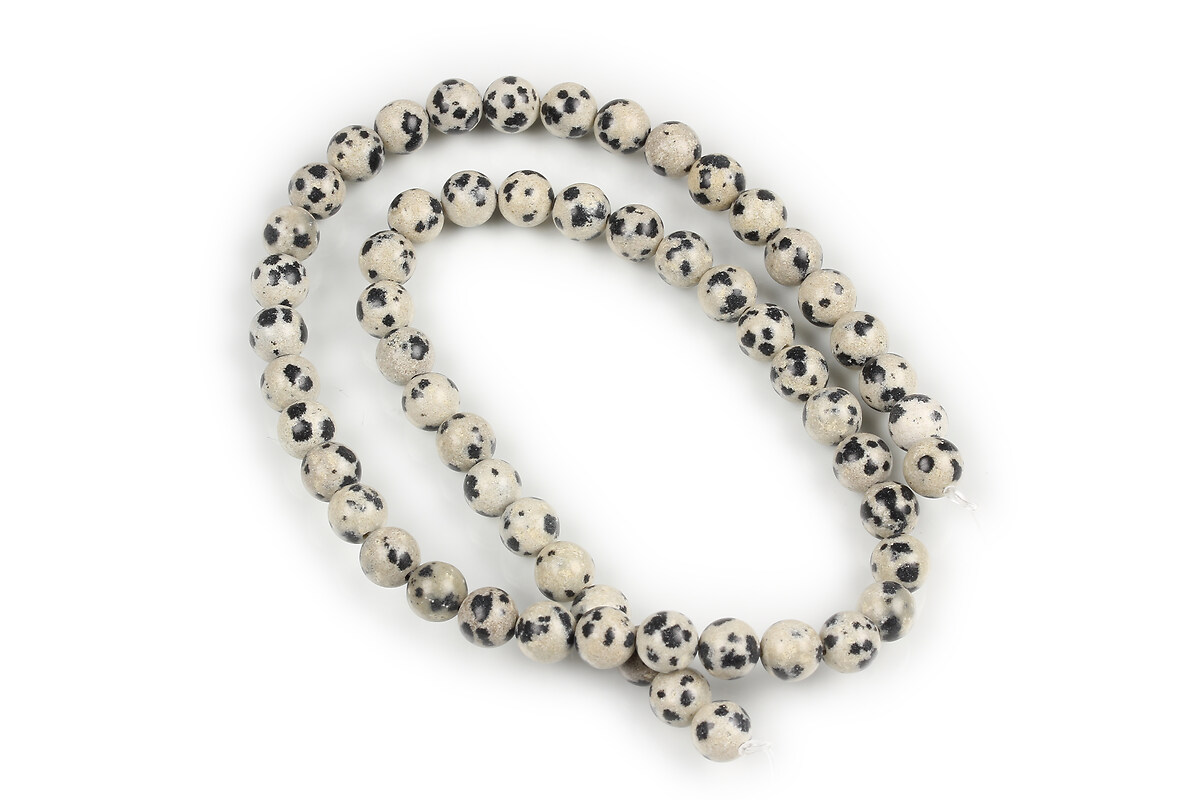 Margele jasp dalmatian sfere 6mm (sirag)