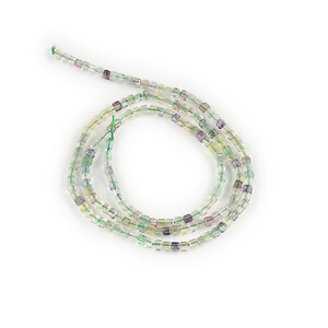 Margele fluorit cub fatetat 2-2,5x2-2,5mm (sirag)