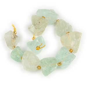 Margele fluorit naturale raw (rough) nuggets 14-28x15-25mm (sirag scurt)