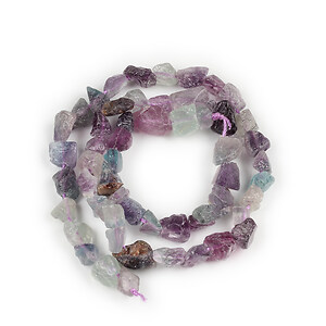 Margele fluorit naturale raw (rough) nuggets 7-12x4-10mm (sirag)