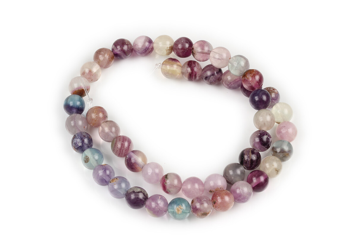 Margele fluorit mov sfere 8mm (sirag)