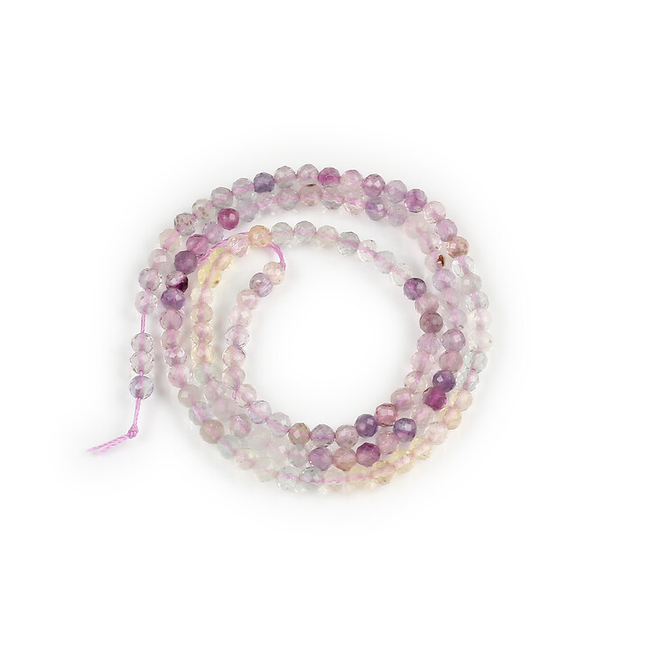 Margele fluorit gradient sfere fatetate 3mm (sirag)