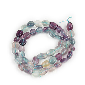 Margele fluorit nuggets 6,8-10x6,5-7mm (sirag)