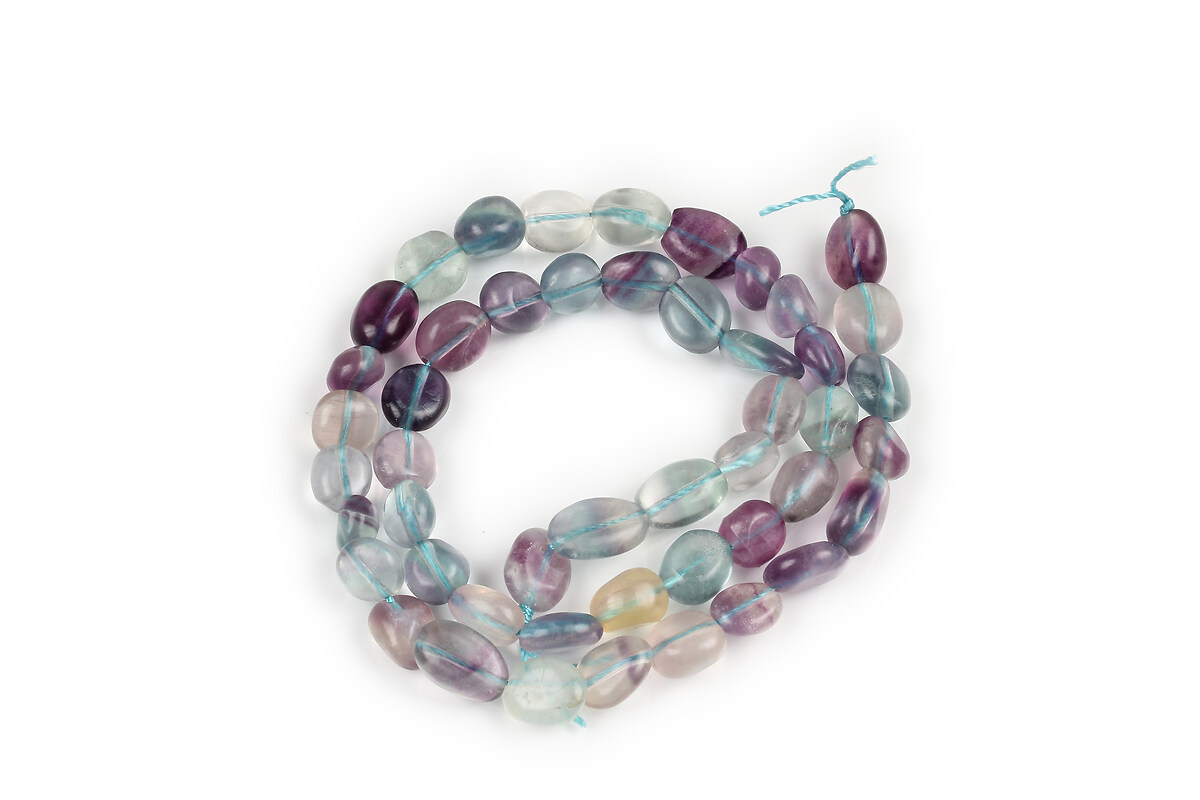 Margele fluorit nuggets 6,8-10x6,5-7mm (sirag)