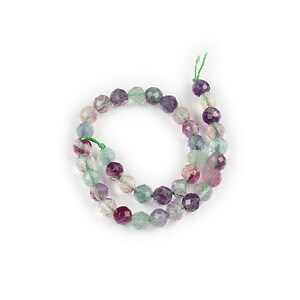 Margele fluorit sfere fatetate aprox. 6mm (sirag scurt)