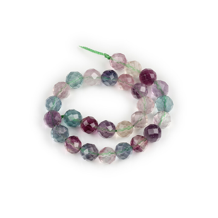 Margele fluorit sfere fatetate aprox. 7,5-8mm (sirag scurt)
