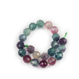 Margele fluorit sfere fatetate aprox. 9-10mm (sirag scurt)