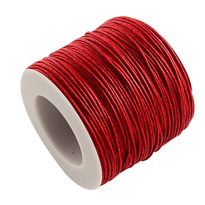 Rola ata bumbac cerat rosu, grosime 1mm, rola de 10m