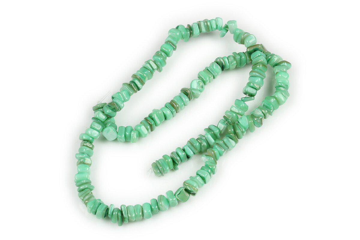Sirag margele sidef nuggets 4,5-9x4,5-7mm - verde