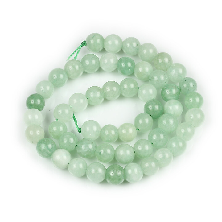 Margele calcedonie verde sfere 8mm (sirag)