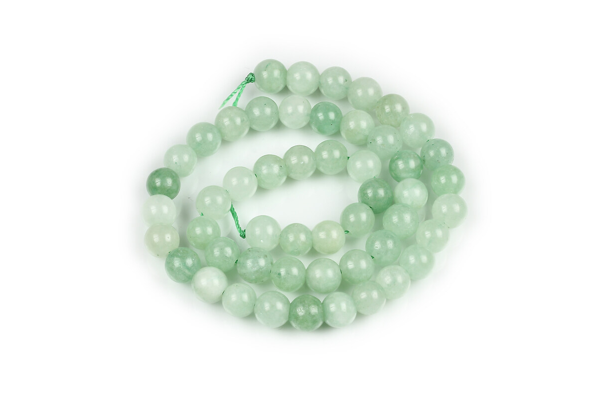 Margele calcedonie verde sfere 8mm (sirag)