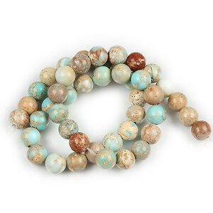 Margele regalite de sinteza (jasp imperial) sfere 8mm (sirag) - bleu maro