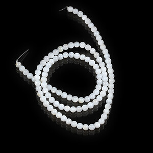 Margele sidef sfere 2,5mm (sirag) - albastru deschis