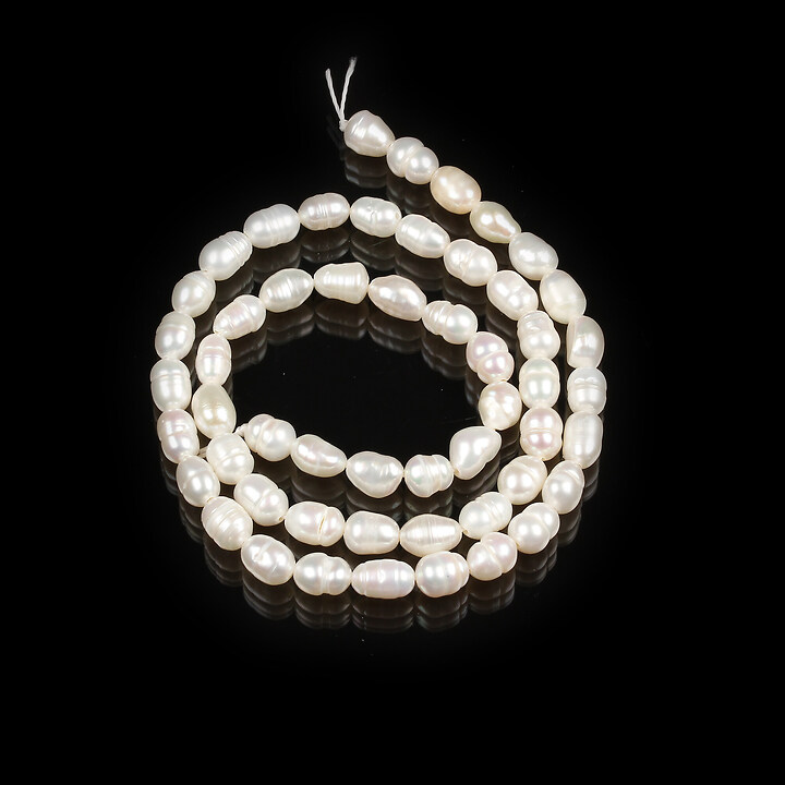 Margele perle de cultura orez 5-7x4-5mm (sirag)