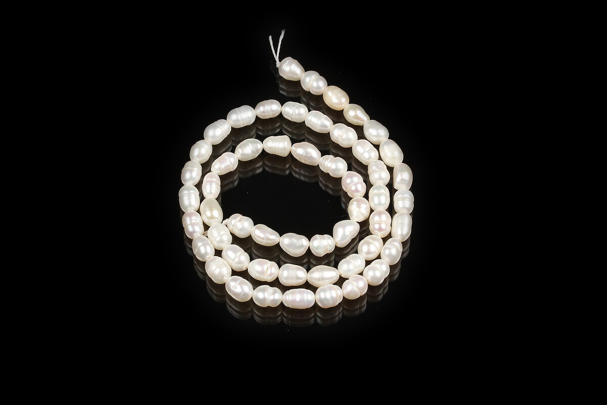 Margele perle de cultura orez 5-7x4-5mm (sirag)