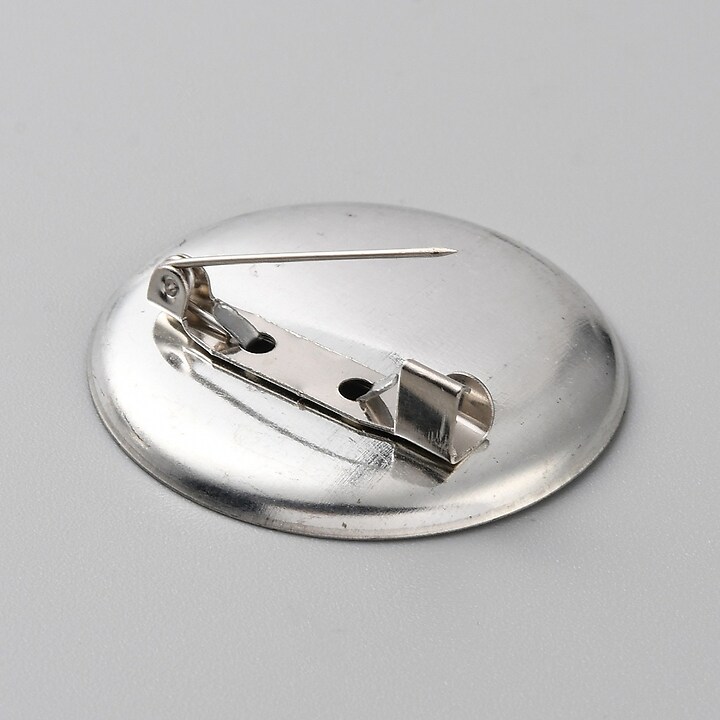 Baza brosa argintiu inchis cu platou 34mm