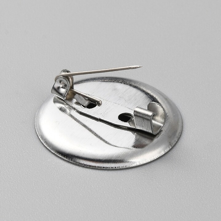 Baza brosa argintiu inchis cu platou 22,5mm